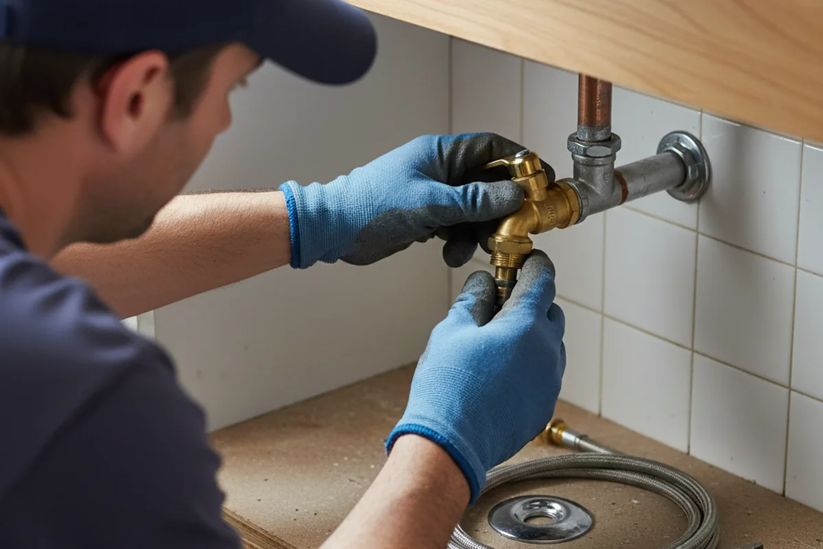Shutoff valve and fitting work during Faucet and Fixture Repair in Cecilia